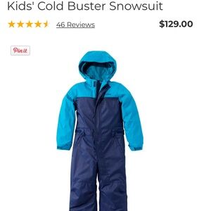 L.L. Bean Coldbuster snowsuit